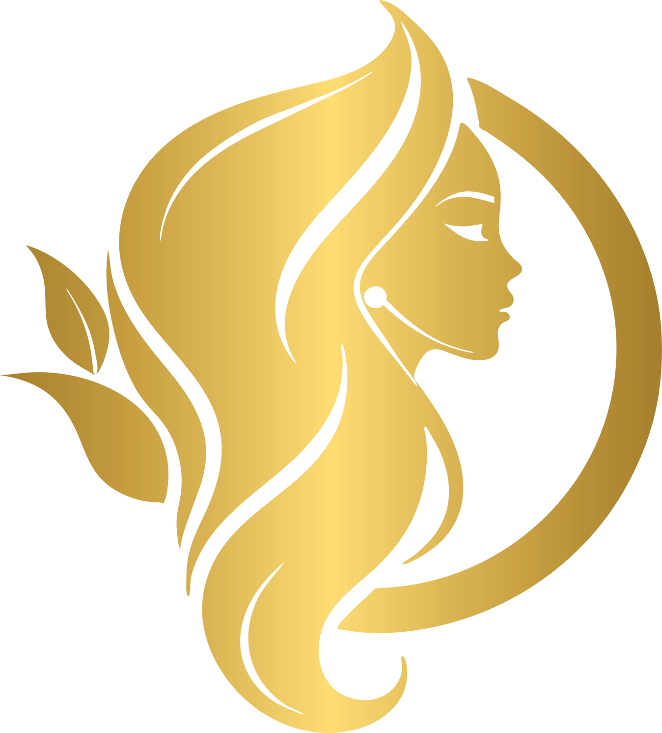 Golden beauty logo design